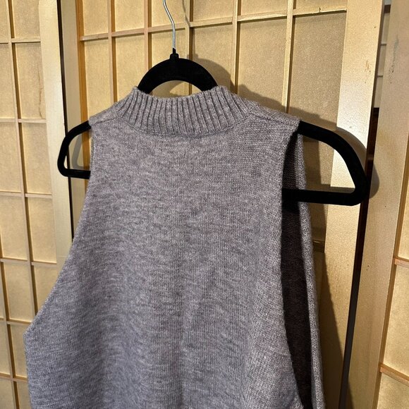 Anthropologie oversized pullover sweater vest in classic gray - One Size - New - Picture 8 of 9